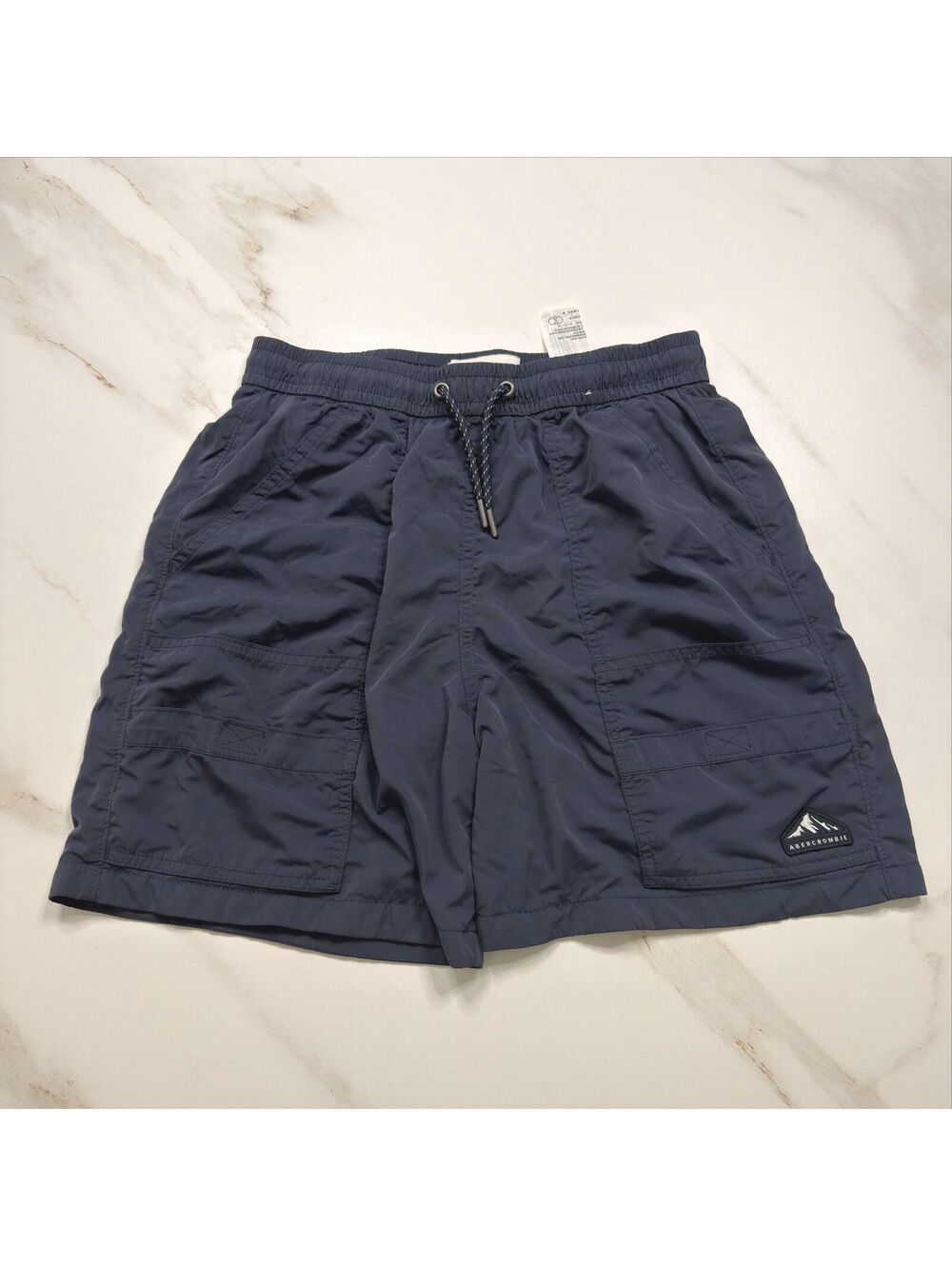 Abercrombie Kids Navy Cargo Blue Shorts - Boys 15/16